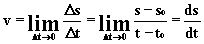 Equao de velocidade escalar instantnea : Derivada da funo horria do espao em funo do tempo. Clique aqui para saber mais sobre derivao.