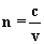 Equao para o clculo de ndice de refrao absoluto de substncias.